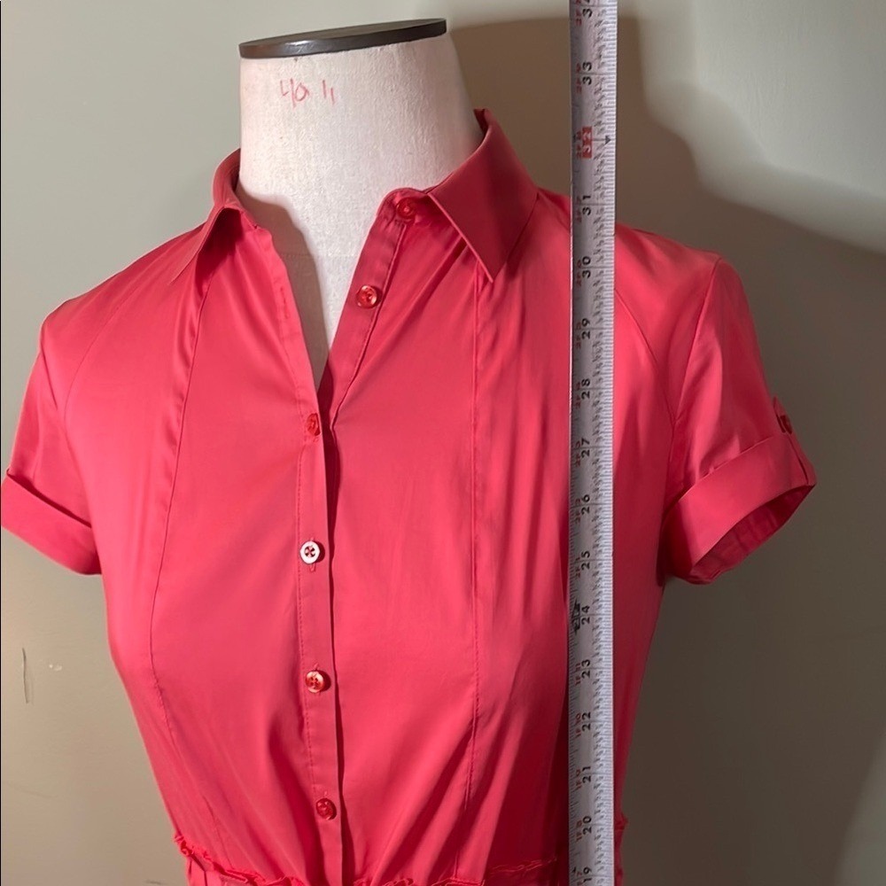 ARMANI EXCHANGE Women's orqnge Shirt Dress - Picture 12 of 13